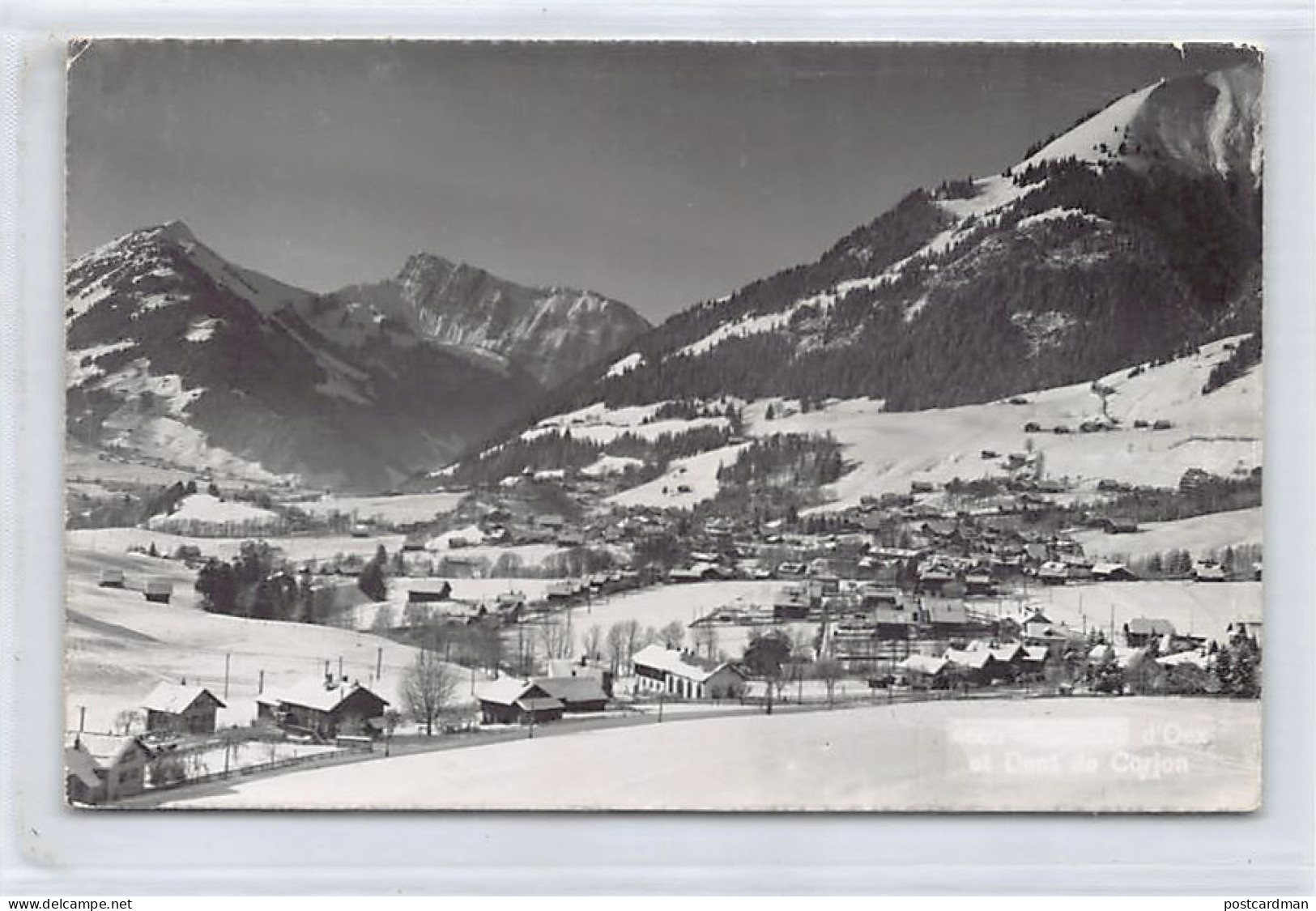 Suisse - CHÂTEAU D'OEX (VD) La Dent de Corjon - Ed. Société Graphique