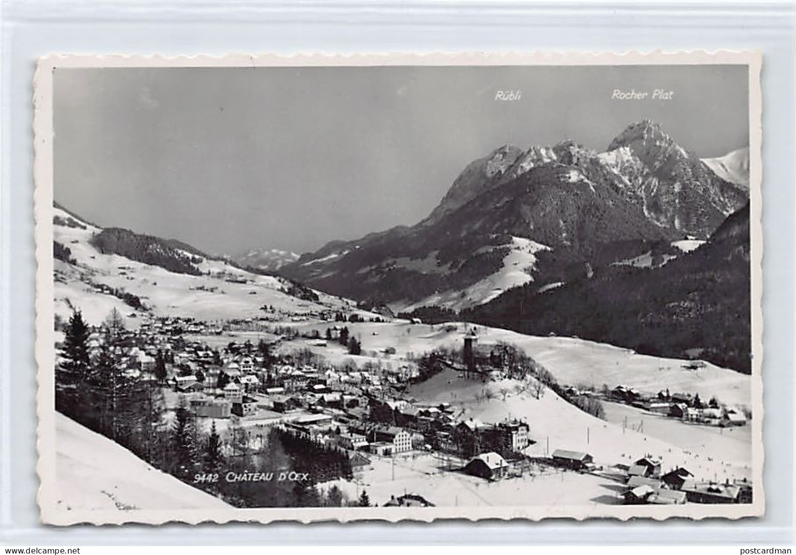 Suisse - Château d'Oex (VD) Rübli Rocher Plat Phot. Perrochet, Lausanne