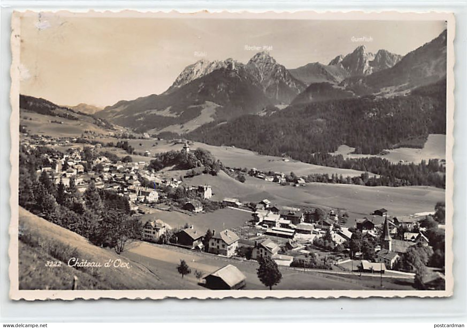 Suisse - Château-d'Œx (VD) Vue générale - Ed. Perrochet 3222