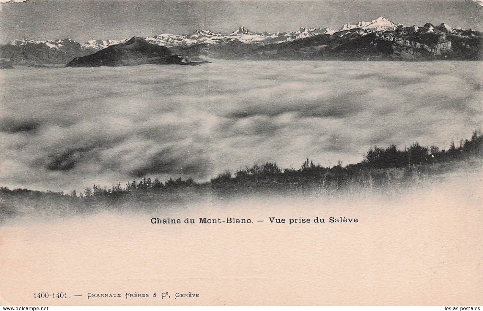 SUISSE CHENE BOURG CHAINE DU MONT BLANC VUE PRISE DU SALEVE