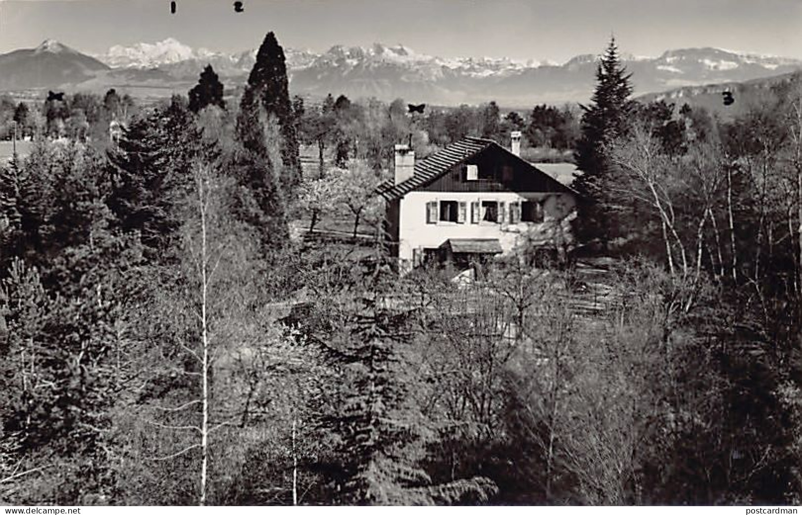 Suisse - COLOGNY (GE) Vue générale - CARTE PHOTO Année 1949 - Ed. inconnu