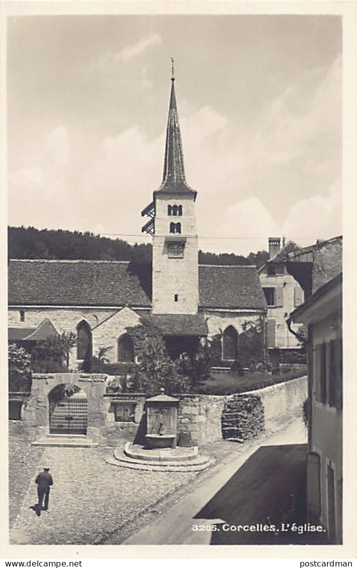 Suisse - CORCELLES (VD) L'église - Ed. Société Graphique Neuchâtel 3205
