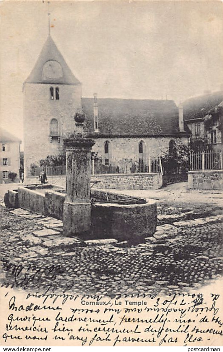 Suisse - CORNAUX (NE) Le Temple - Fontaine - Ed. S.P. Editeur 2153