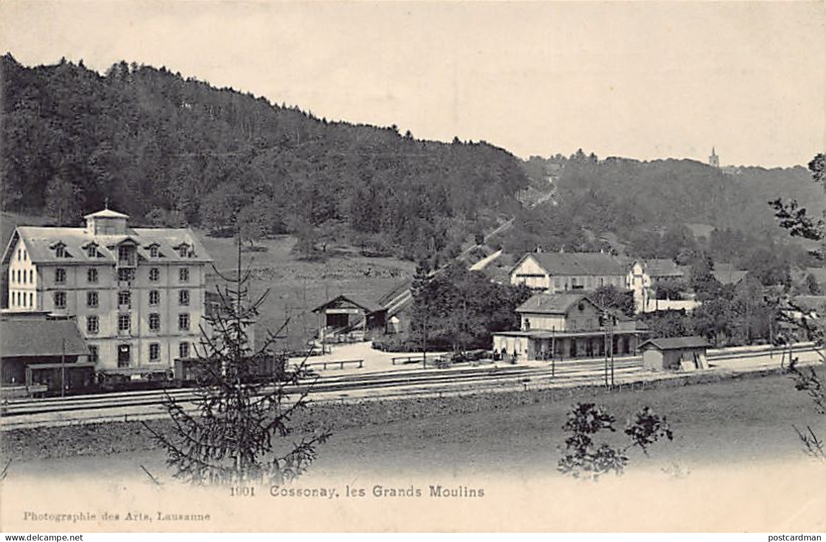 Suisse - COSSONAY (VD) Les Grands Moulins - Gare - Ed. Phot. Des Arts 1901