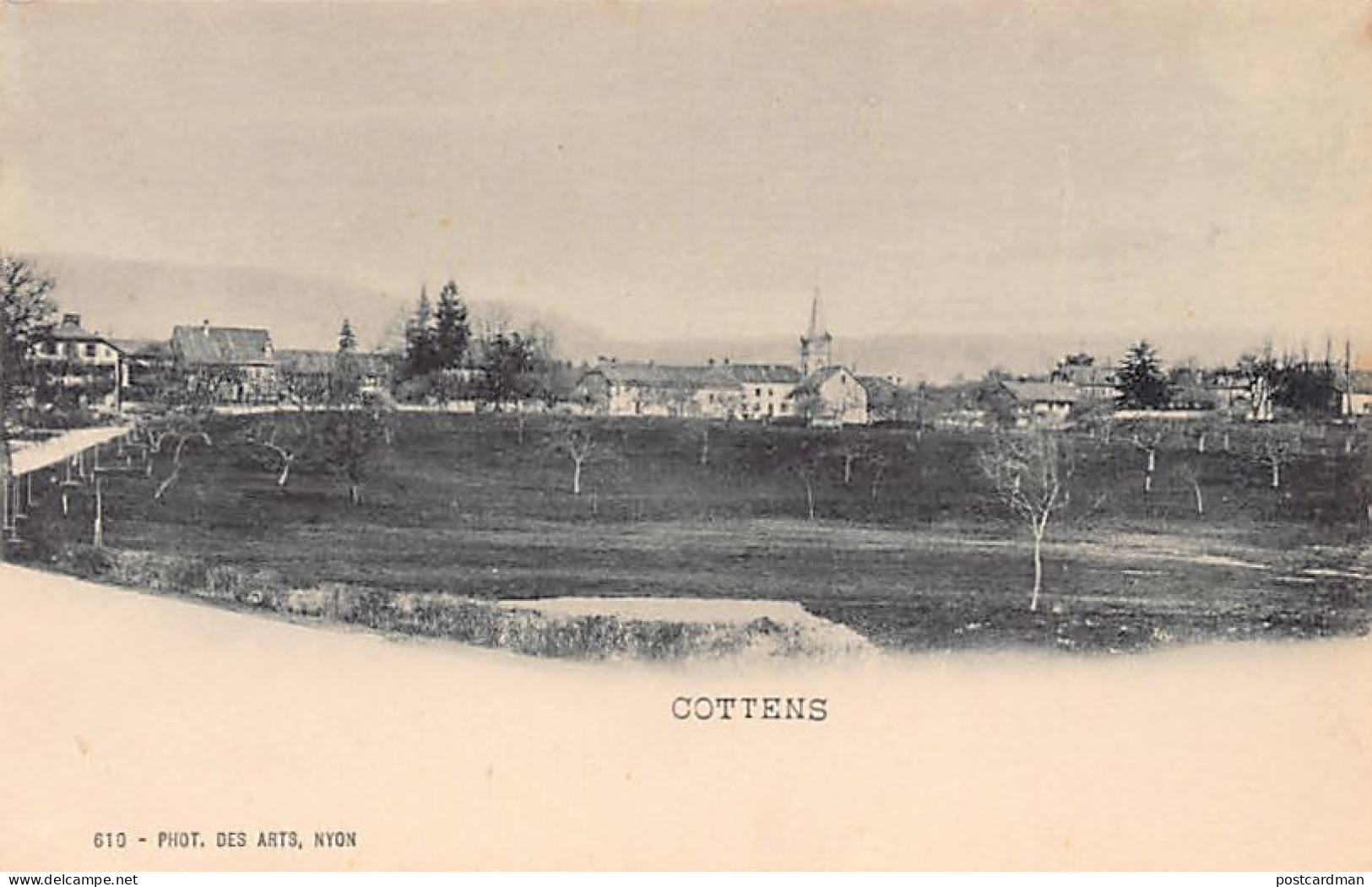 Suisse - COTTENS (FR) Vue générale - Ed. Phot. Des Arts 610