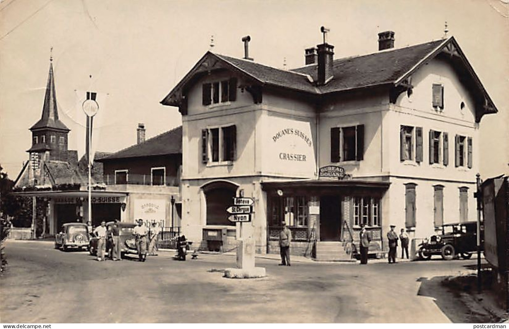 Suisse - CRASSIER (VD) La frontière - Ed. J. Lüscher