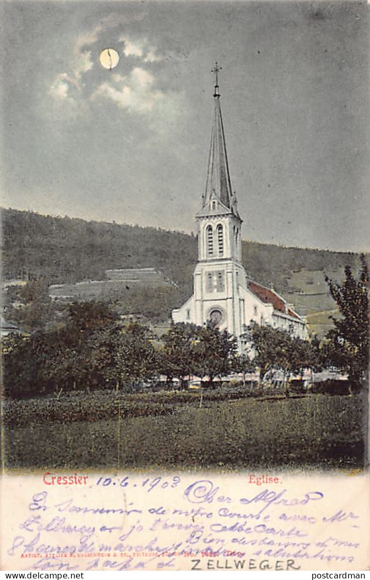 Suisse - CRESSIER (NE) L'église - Ed. H. Guggenheim & Co.