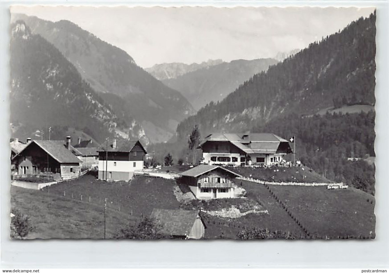 Suisse - CRÉSUZ (FR) Le Vieux-Chalet et les Gastlosen - Ed. S. Glasson 8470