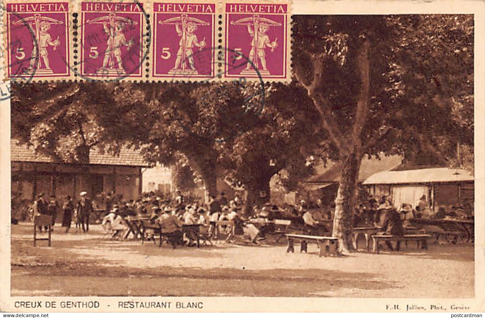 Suisse - CREUX DE GENTHOD (GE) Restaurant Blanc - Ed. F.-H. Jullien