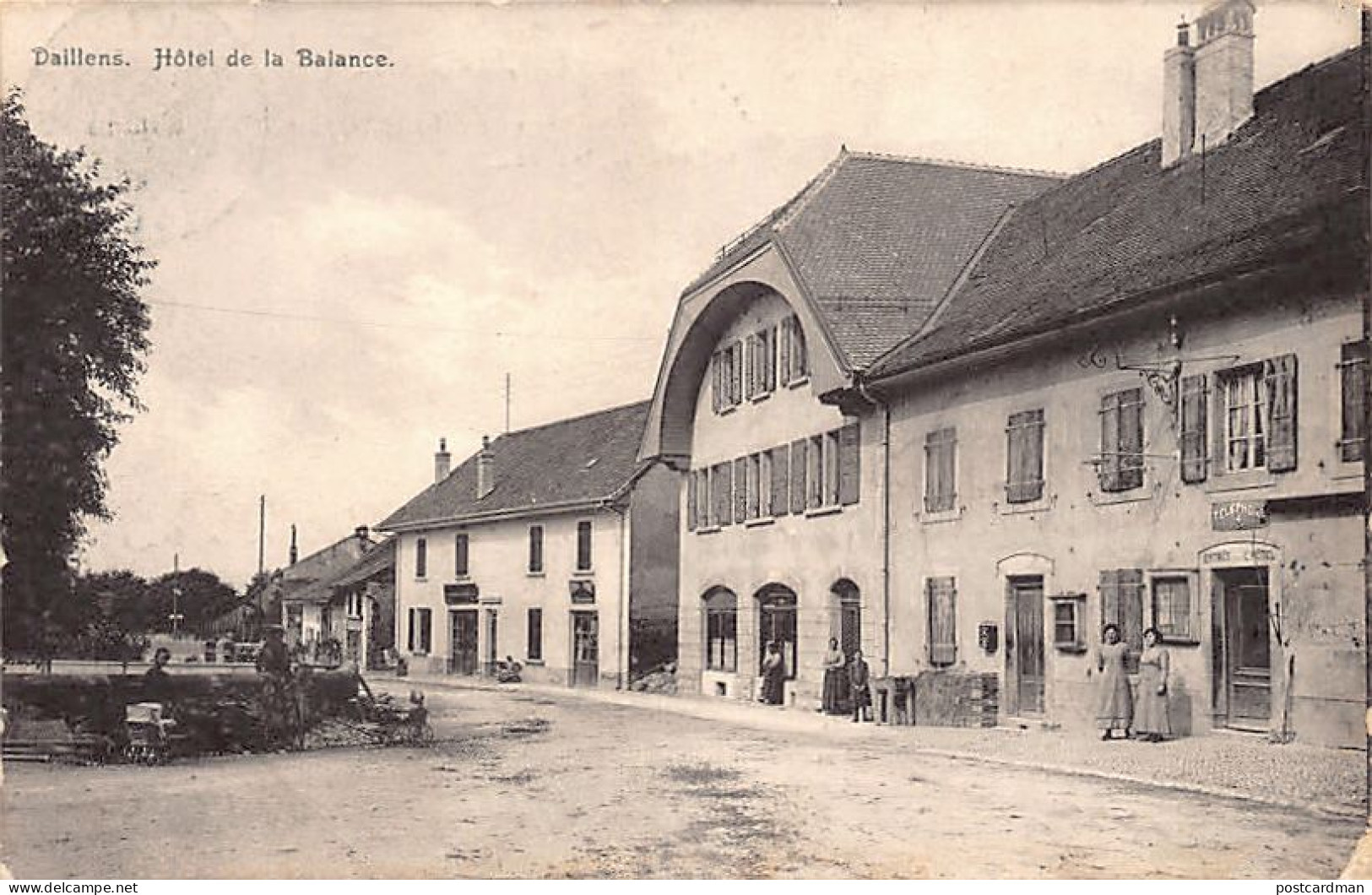 Suisse - DAILLENS (VD) Hôtel de la Balance - Voir l'état de la carte sur le scan - Ed. A. Deriaz 4642