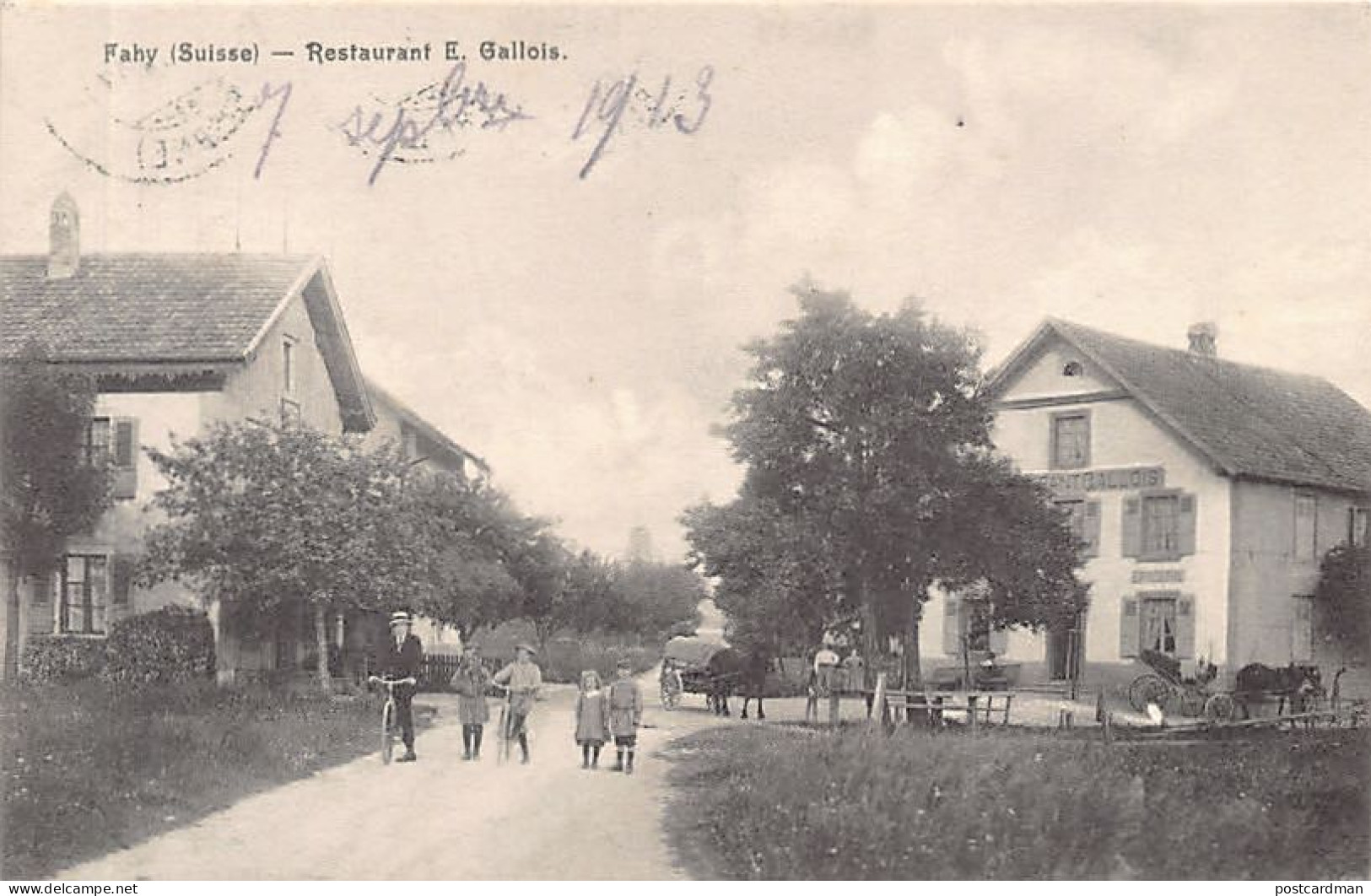 Suisse - FAHY (JU) Restaurant E. Gallois - Ed. A. Frossard