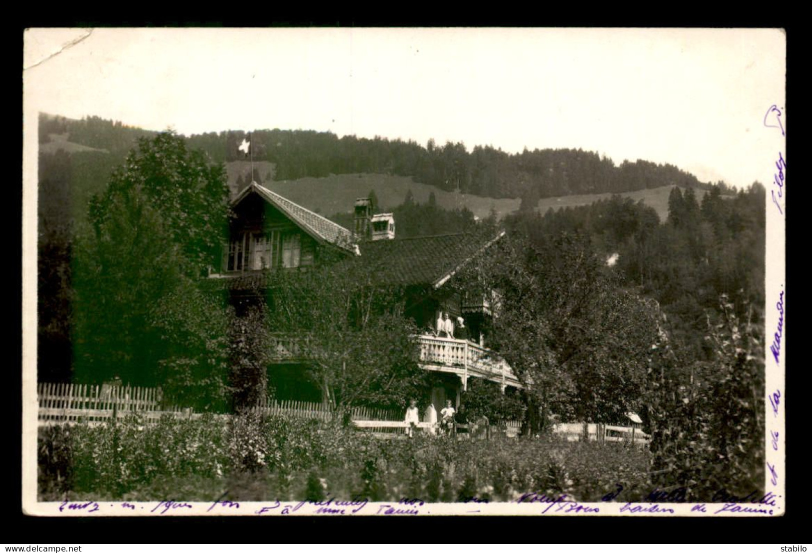 SUISSE - FRIBOURG - GRANDVILLARD - CARTE PHOTO ORIGINALE