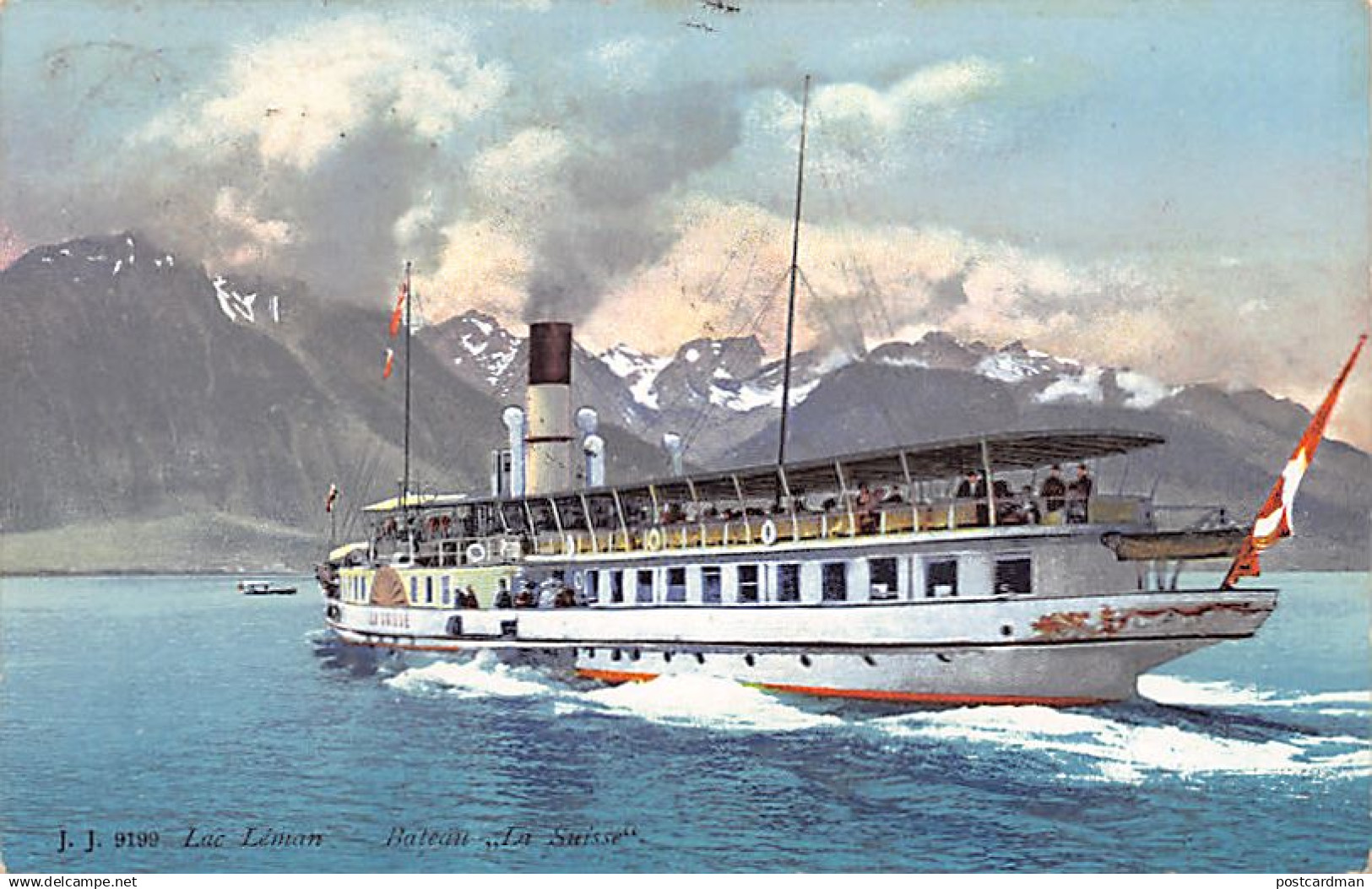Suisse - GENÈVE - Bateau Salon La Suisse - Ed. Jullien J.J. 9199