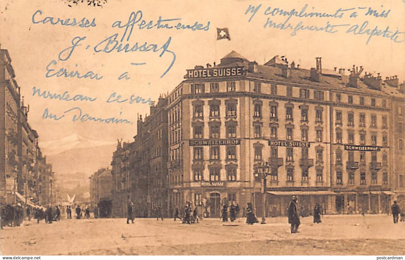 Suisse - GENÈVE - Hôtel Suisse Schweizerhof - Ed. W. Driestmann