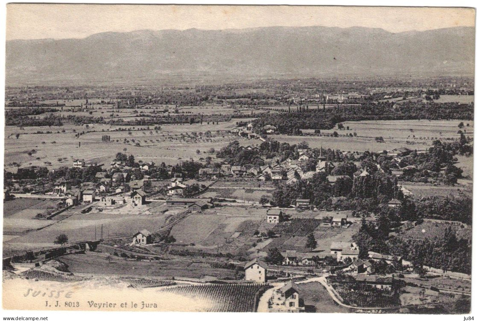 Suisse - Genève - Veyrier et le jura - Carte postale vierge