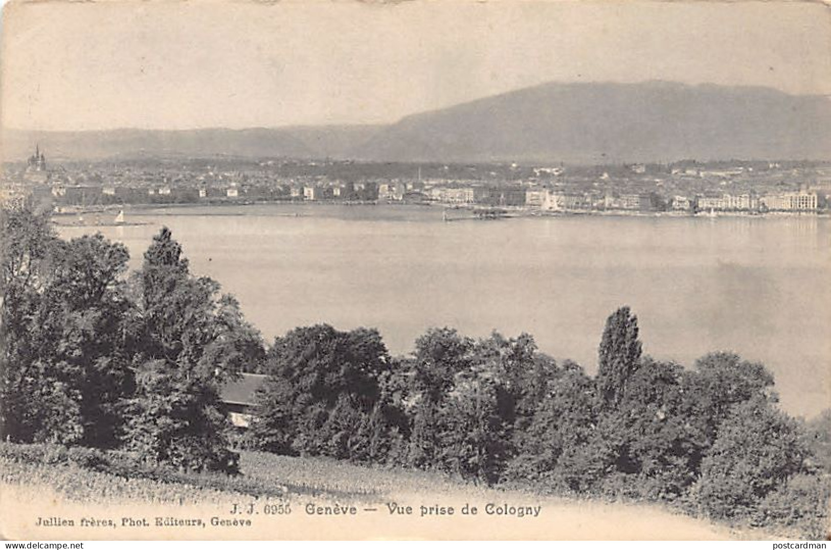 Suisse - GENÈVE - Vue prise de Cologny - Ed. Jullien J.J. 6955