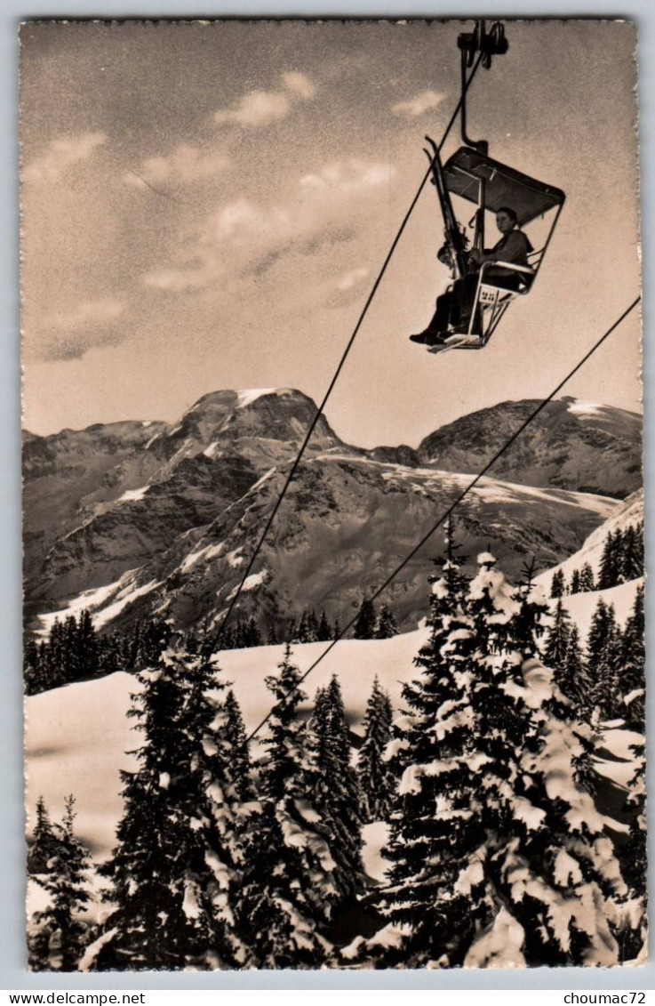 (Suisse)  Glaris 001, Braunwald, Nachdruck 2541, Sesselbahn, état !