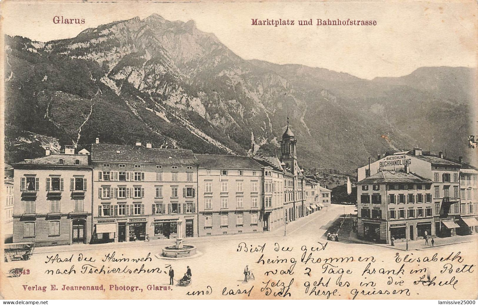 SUISSE glarus marktplatz un bahnofstrasse