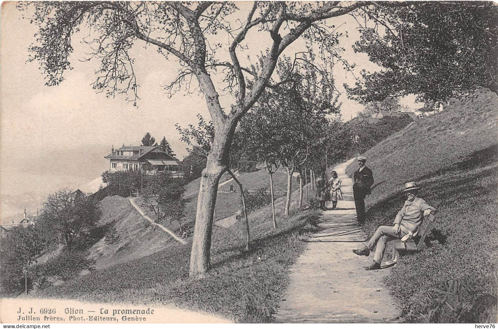 SUISSE - GLION - la promenade