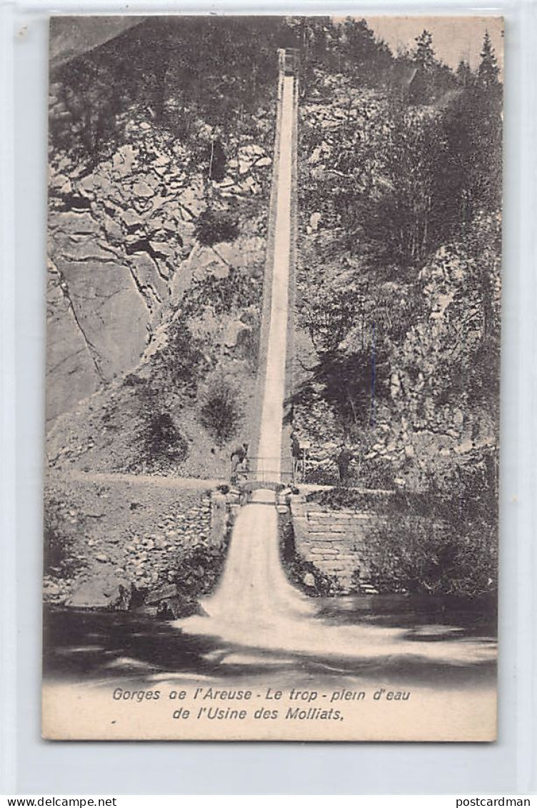 Suisse - Gorges de l'Areuse (NE) Le trop-plein de l'Usine des Molliats - Ed. T. Jacot 152