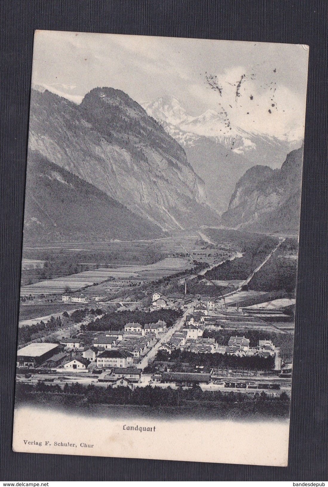 Suisse GR - Landquart ( convoyeur  cachet ambulant n°21 Ed. Schuler Chur )