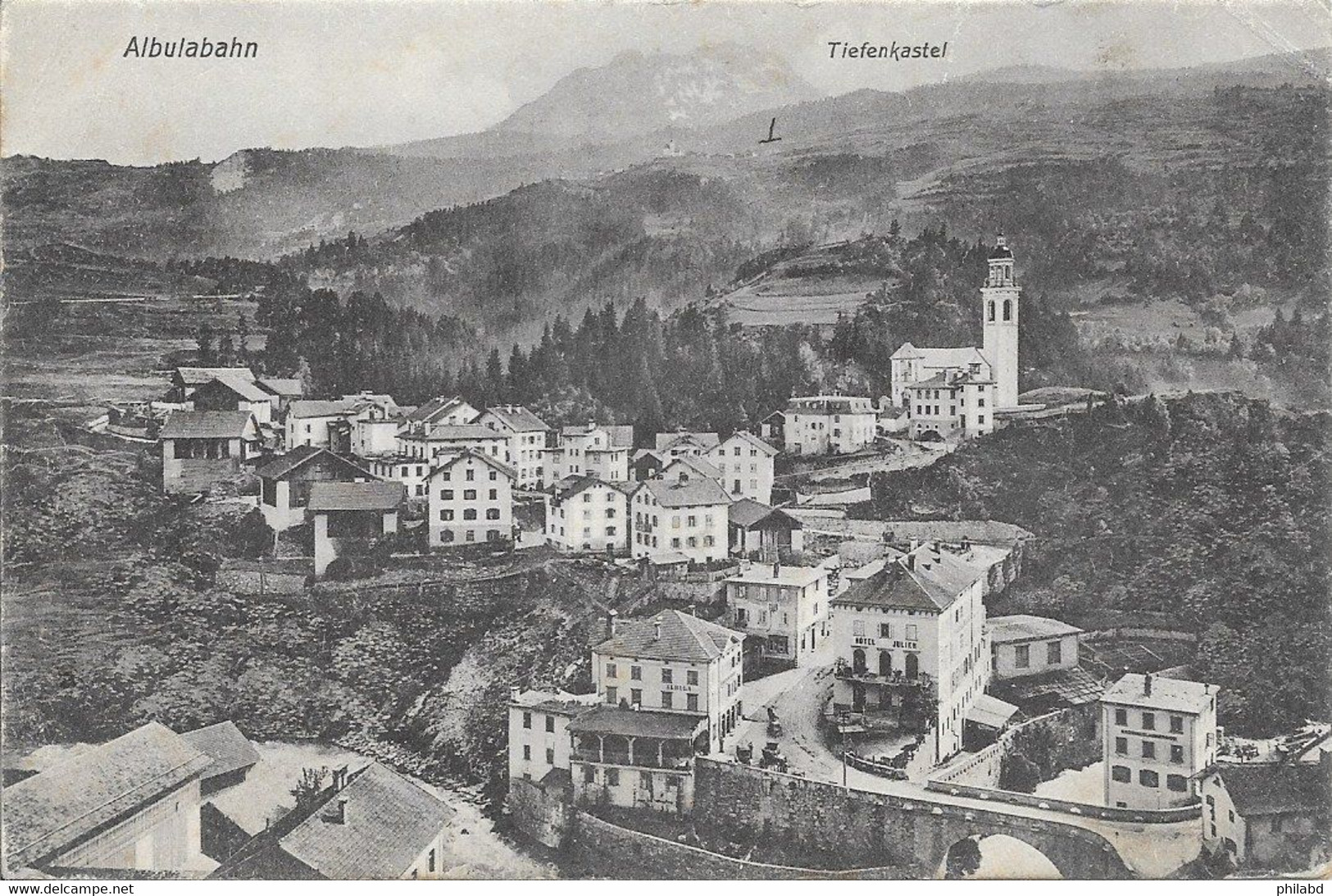 Suisse Grisons - Tiefencastel Albulabahn 1910-08-29 TB