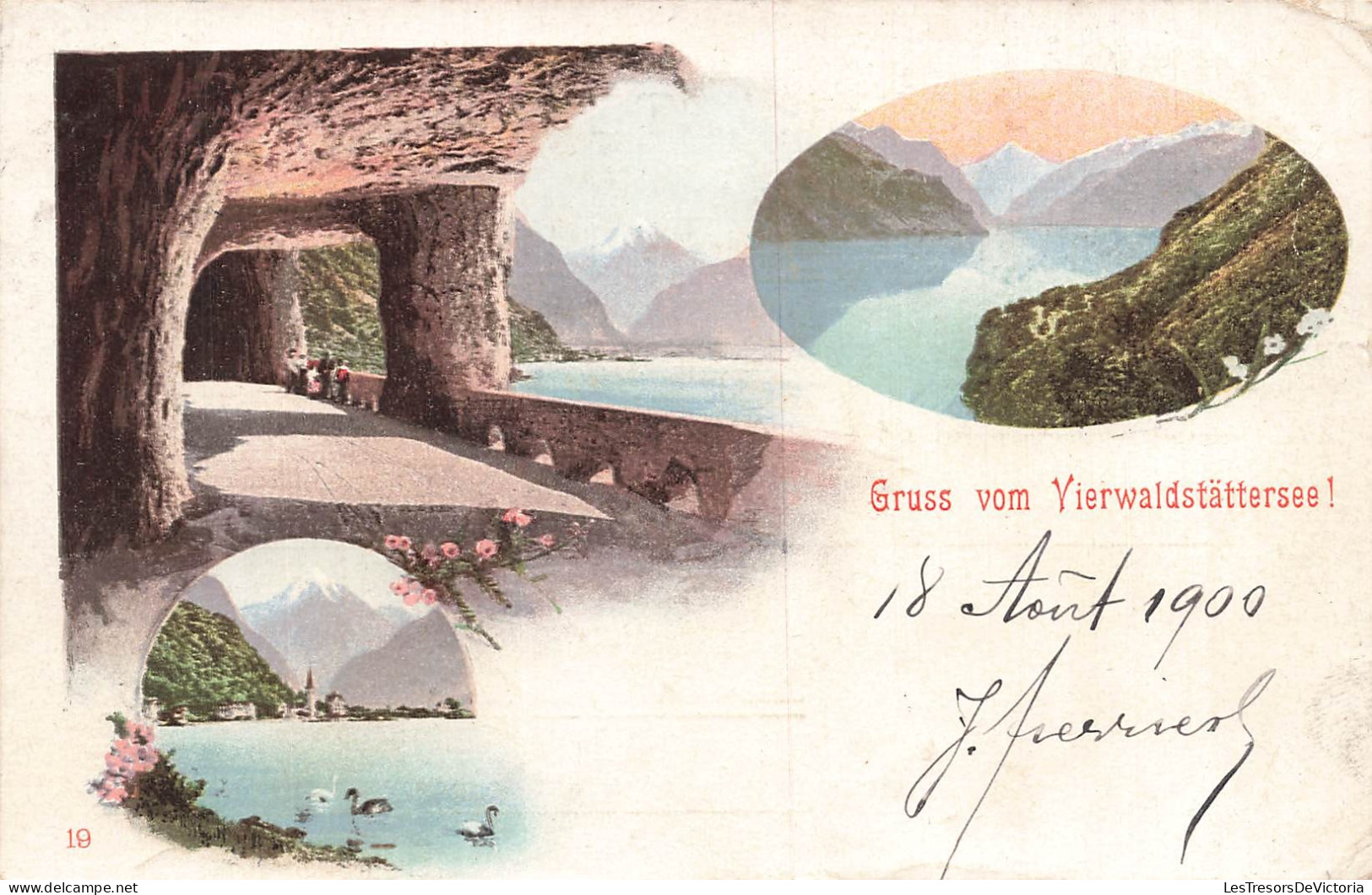 SUISSE - Gruss vom Vierwaldstättersee - Lac des Quatre Cantons - CPA