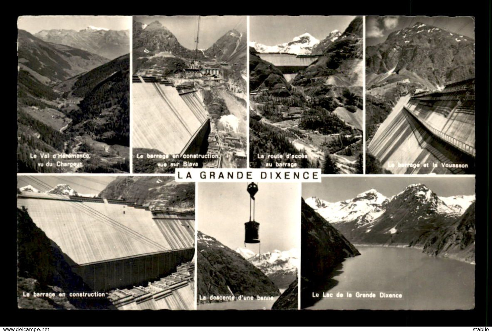 SUISSE - HEREMENCE - LA GRANDE DIXENCE - MULTIVUES
