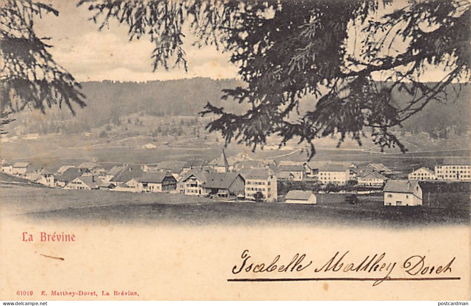 Suisse - La Brévine (NE) - Vue générale - Ed. E. Matthey-Doret 61019
