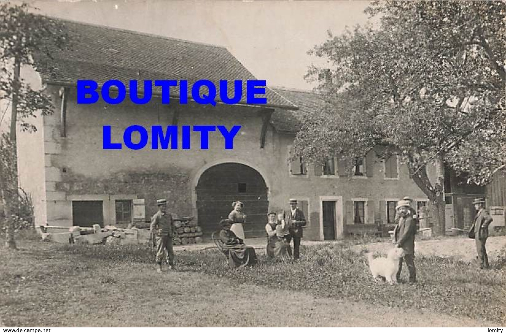 Suisse La Rippe carte photo CPA + timbre cachet 1911 , voir état ci dessous