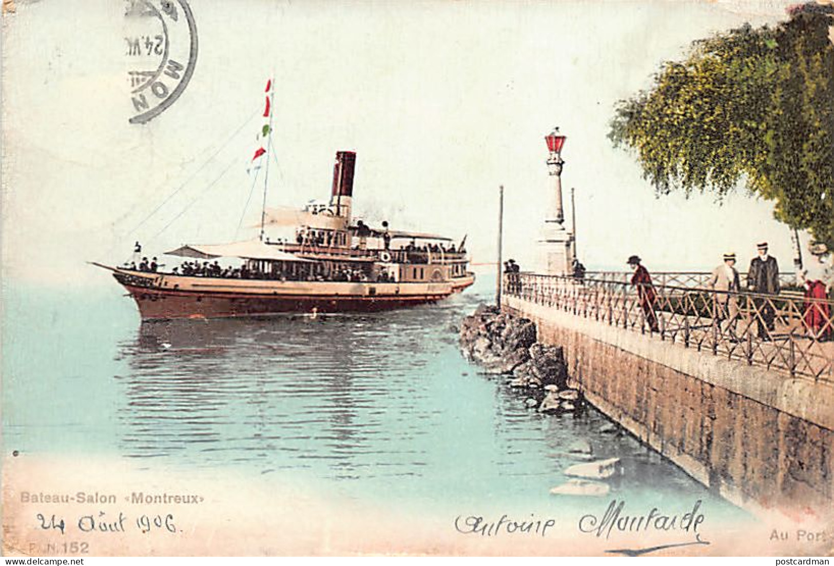 Suisse - Lac Léman (VD) Bateau Salon Monteux Dampfer - Ed. C.P.N. 152
