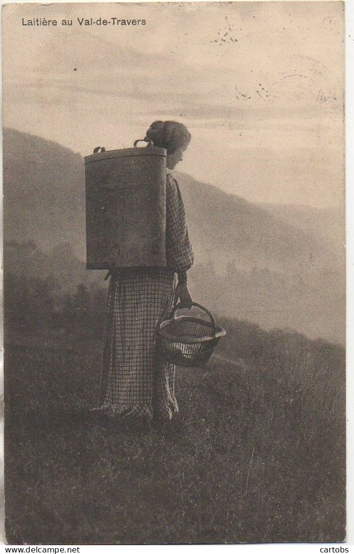 Suisse  - Laitière au VAL-de-TRAVERS