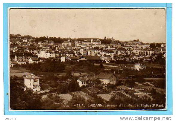 SUISSE - Lausanne  - Avenue d'Echallens et...