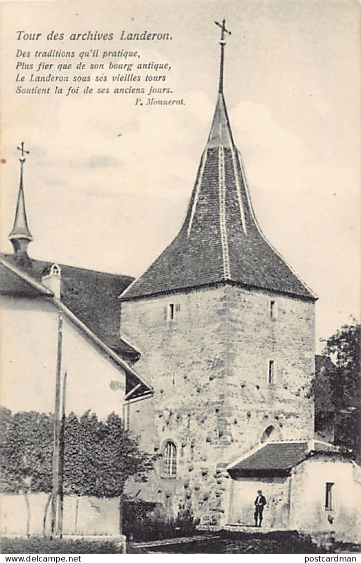Suisse - LE LANDERON (NE) Tour des archives - Ed. P. Monnerat 4886