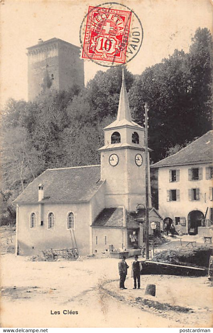 Suisse - LES CLÉES (VD) Temple - Tour - Ed. A. Deriaz 804