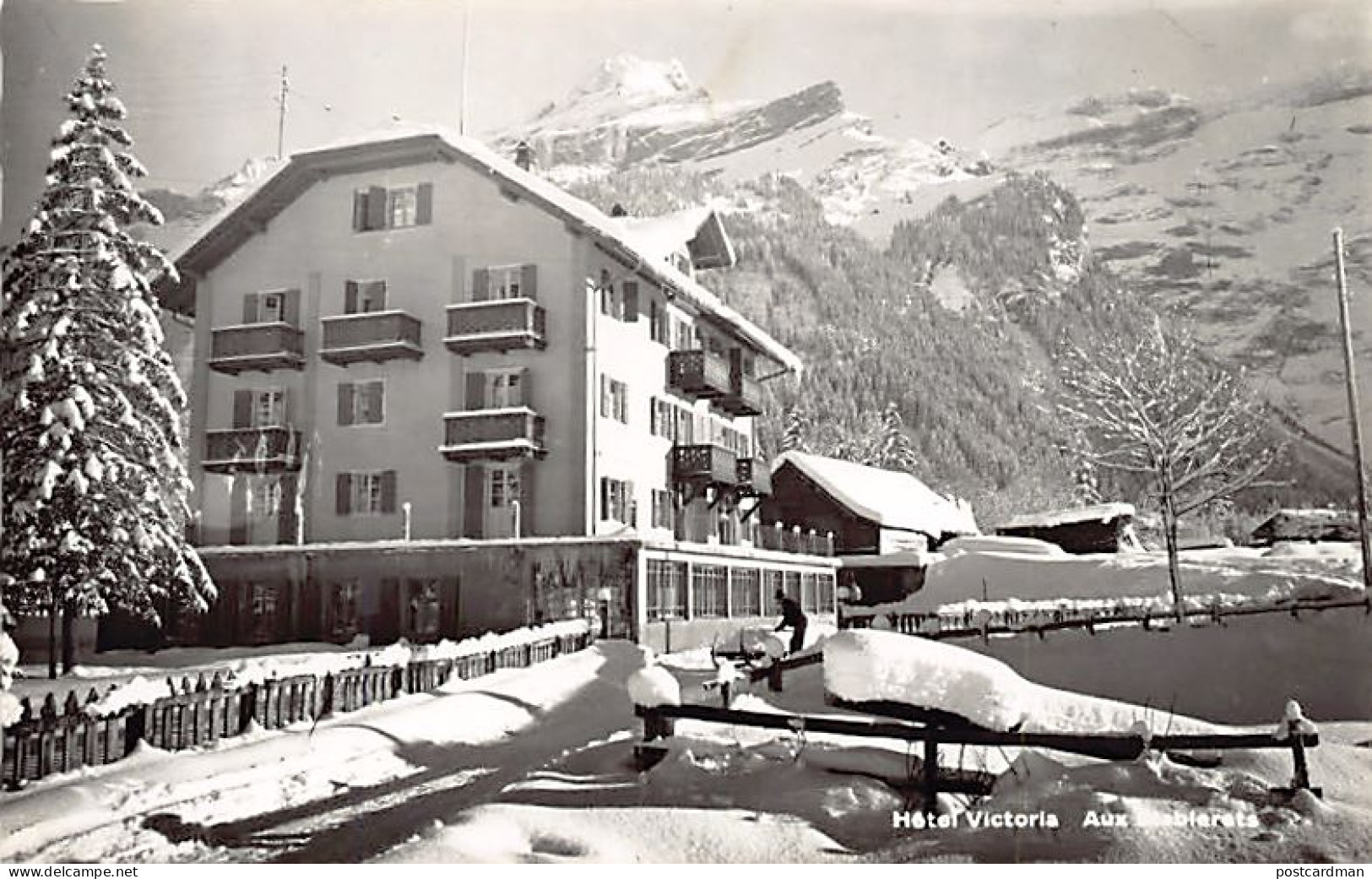 Suisse - LES DIABLERETS (VD) Hôtel Victoria - Ed. J. Baudat