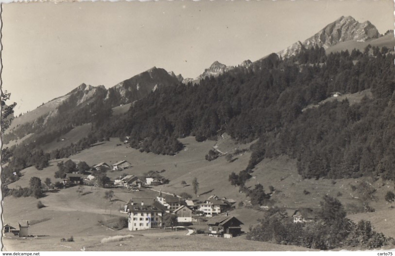 Suisse - Les Sciernes d'Albeuve - Panorama Village - Postmarked 1961