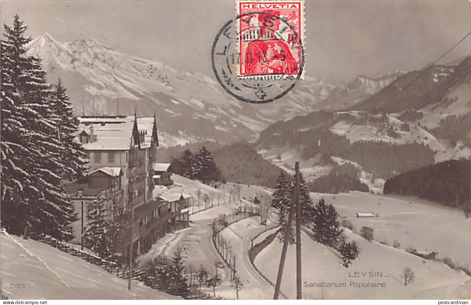 Suisse - Leysin (VD) Sanatorium Populaire - Ed. Librairie de Leysin
