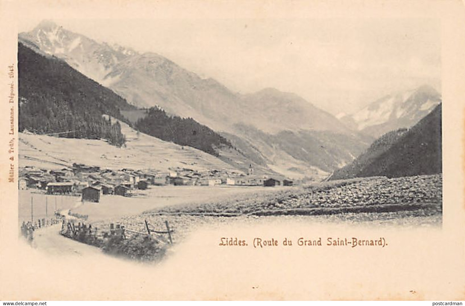 Suisse - LIDDES (VS) Route du Grand Saint-Bernard - Ed. Müller & Trüb 2043