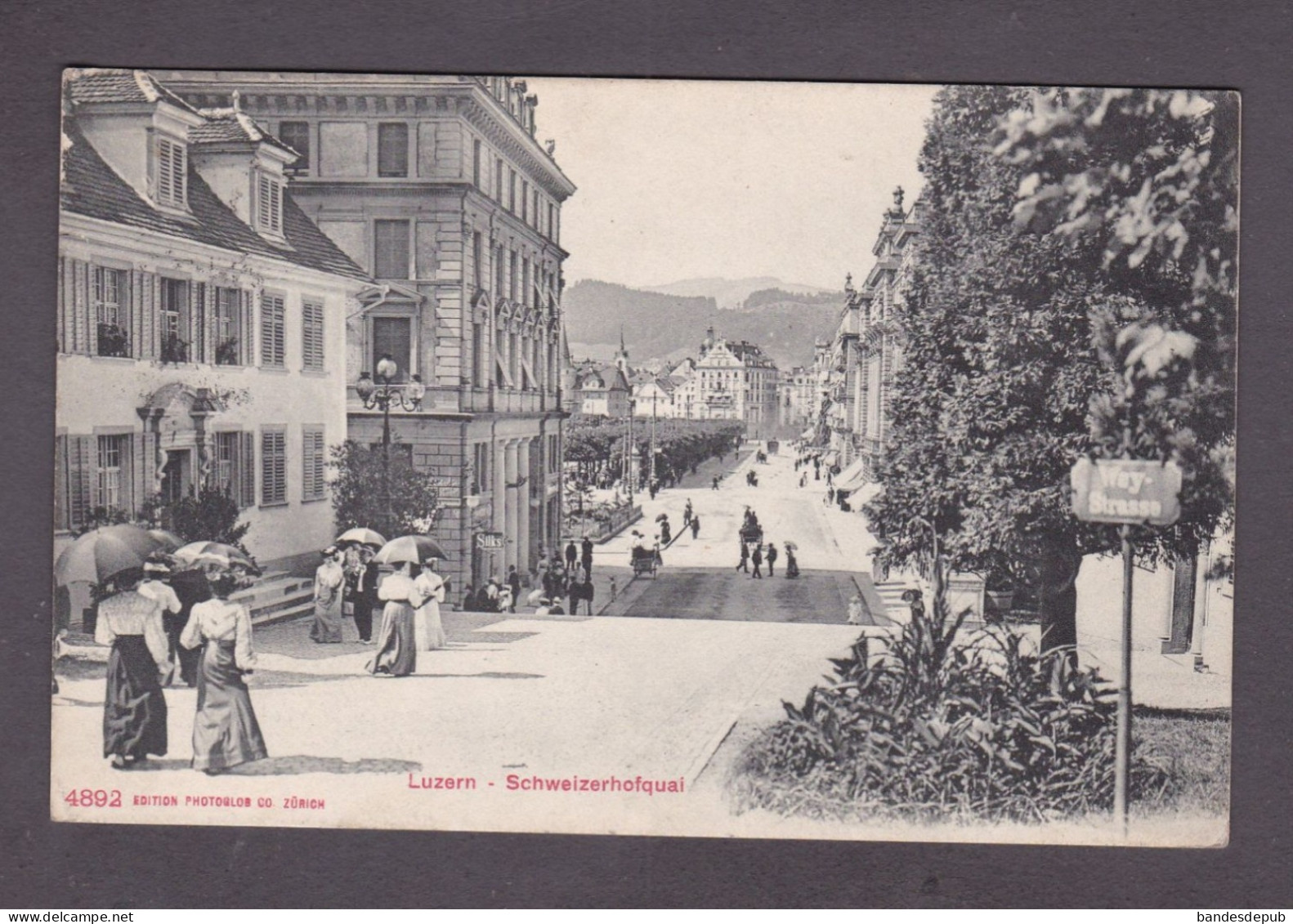 Suisse LU Lucerne Luzern Schweizerhofquai  (animée 22661)