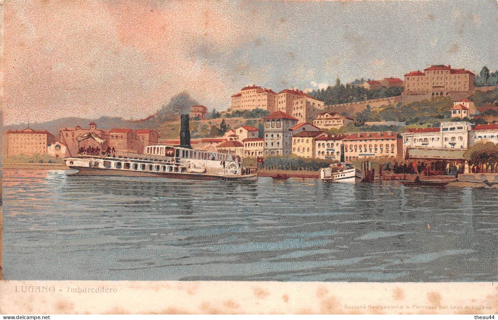 ¤¤   -   SUISSE  -  LUGANO  -  Lot de 3 Cartes  -  Lac, Embarcadère .....     -  ¤¤