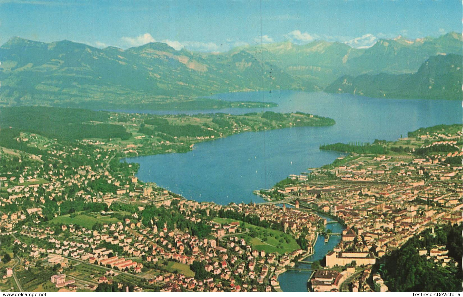 SUISSE - Luzern - Rigi - Lac des Quatre Cantons - Ville - Ponts - Colorisé - CPA