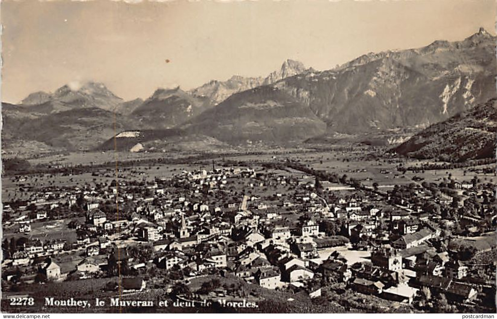 Suisse - MONTHEY (VS) Vue générale - Ed. O. Sartori 2278