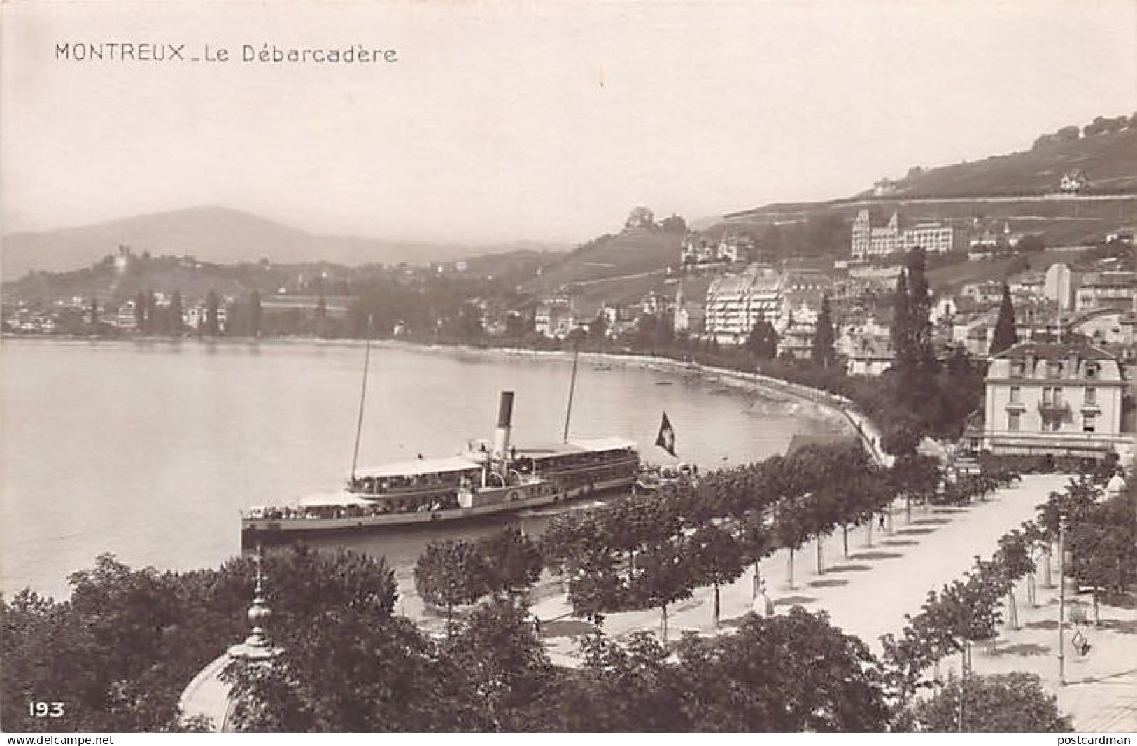 Suisse - MONTREUX (VD) Bateau-Salon La Suisse au débarcadère - Ed. Perrochet 193