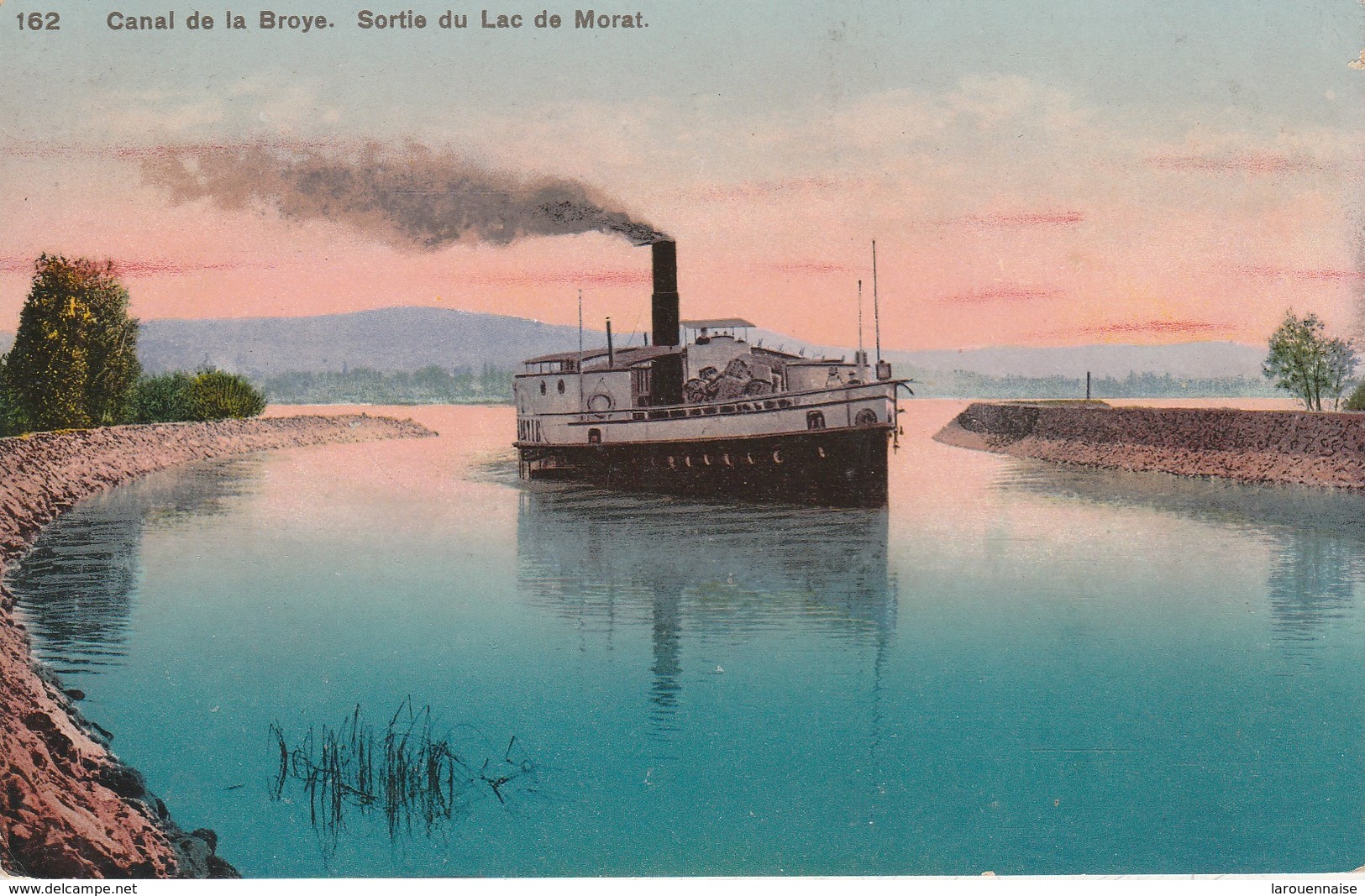 Suisse - MORAT - Canal de la Broye. Sortie du Lac de Morat