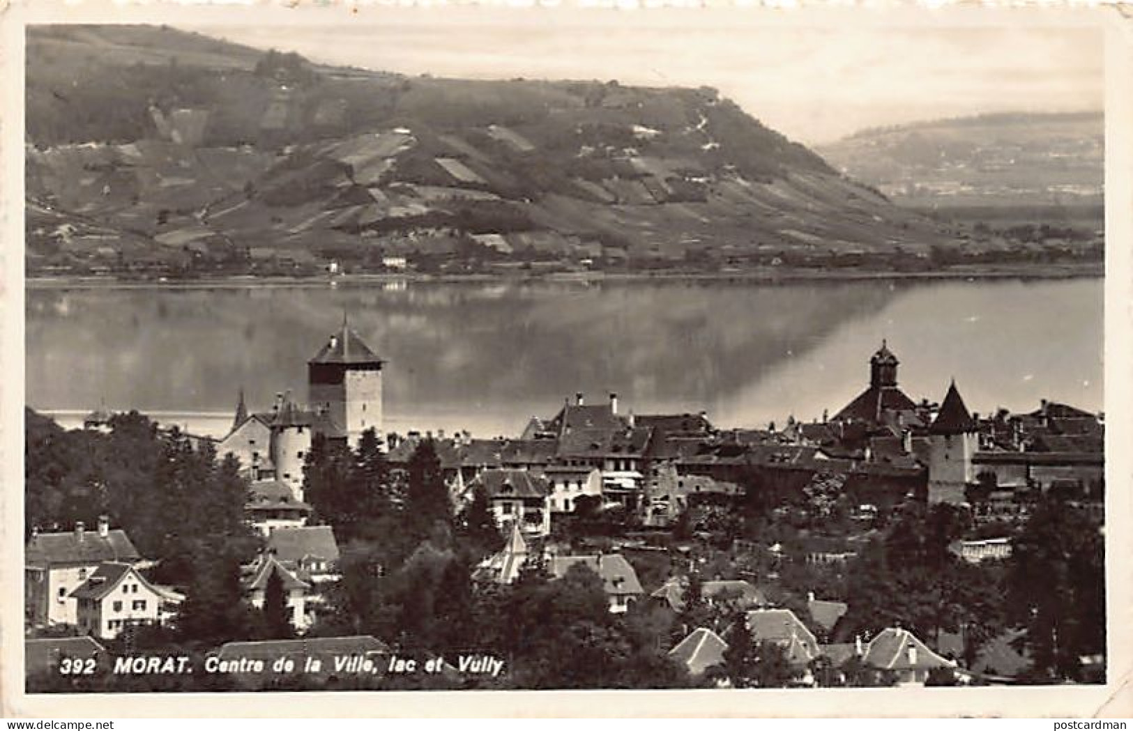 Suisse - MORAT (FR) Centre de la ville, lac et Vully - Ed. Paul Savigny 392
