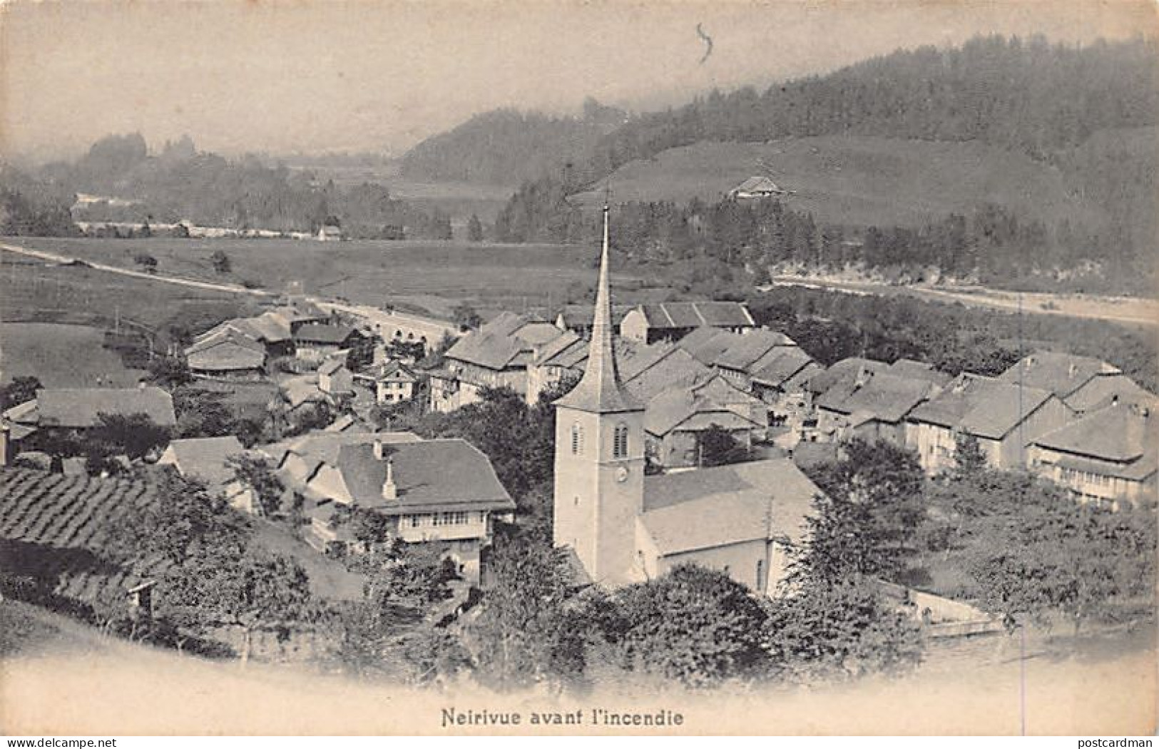 Suisse - NEIRIVUE (FR) Avant l'incendie - Ed. Ch. Morel 215