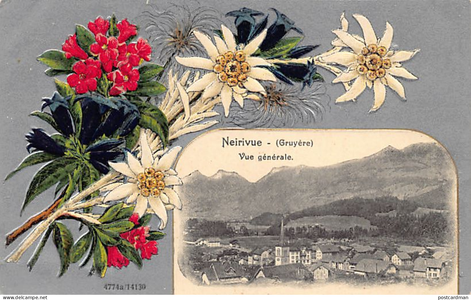 Suisse - NEIRIVUE (FR) Vue générale - Edelweiss - Gruyère - Ed. H.Guggenheim 14130