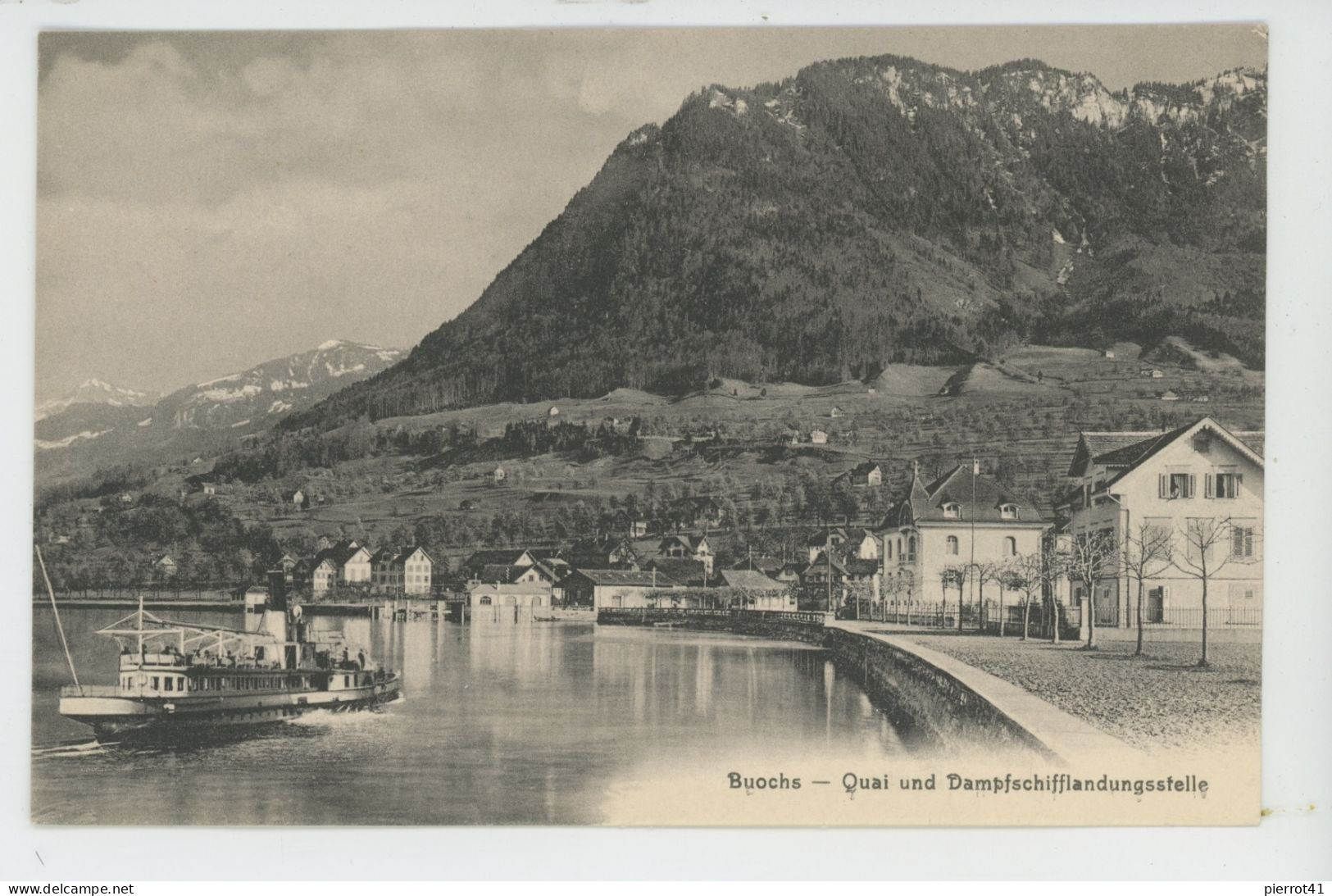 SUISSE - NIDWALD - BUOCHS - Quai und Dampfschifflandungstelle