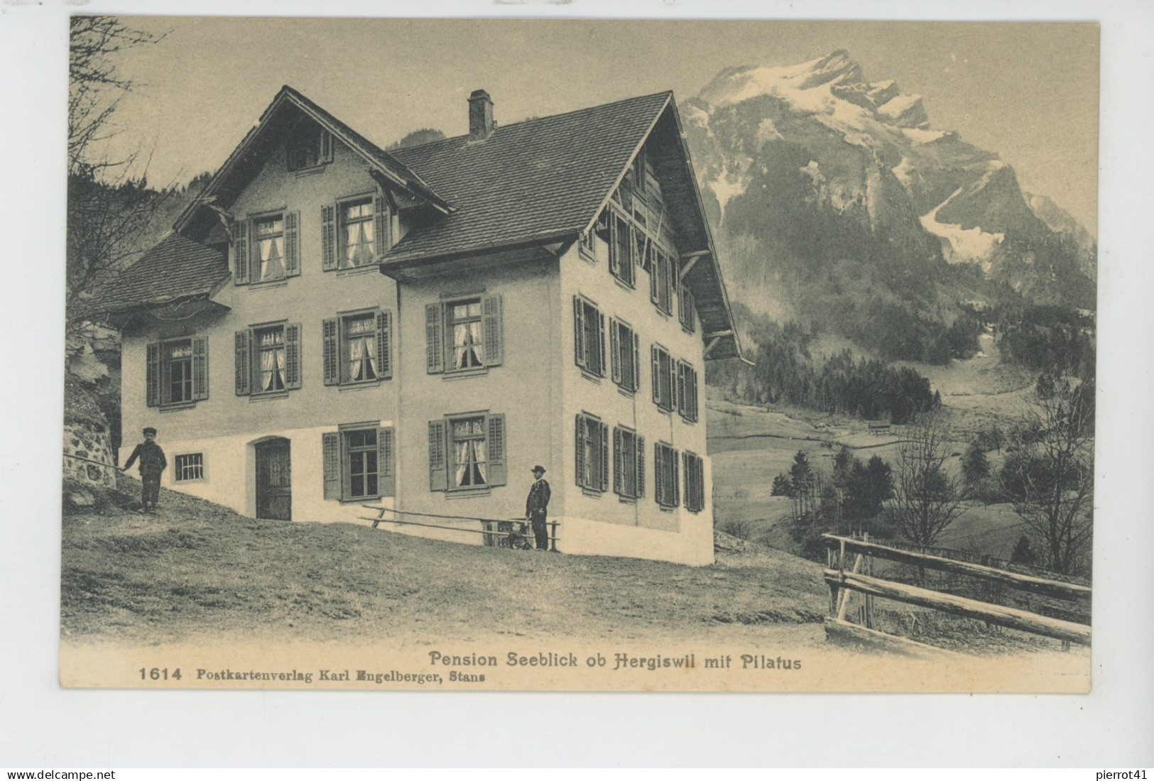SUISSE - NIDWALD - Pension SEEBLICK ob HERGISWIL mit Pilatus